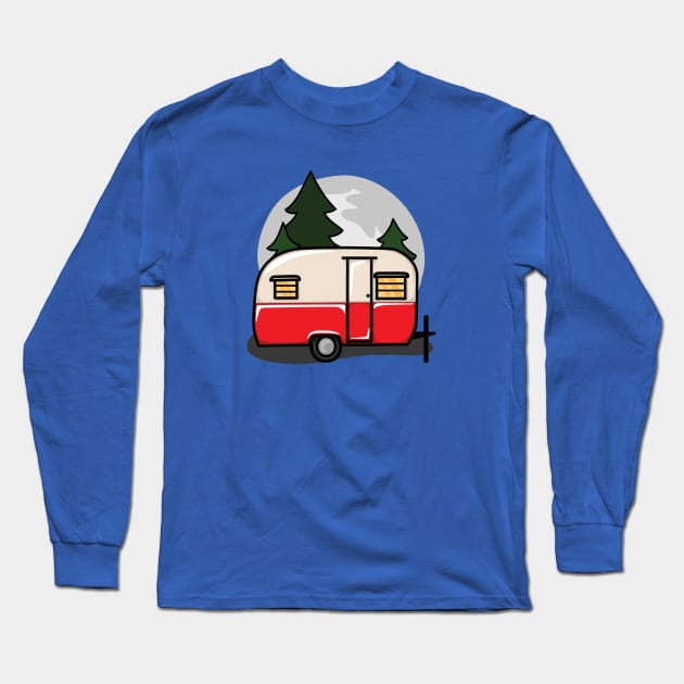 Little Red Camper Long Sleeve T-Shirt by hoddynoddy